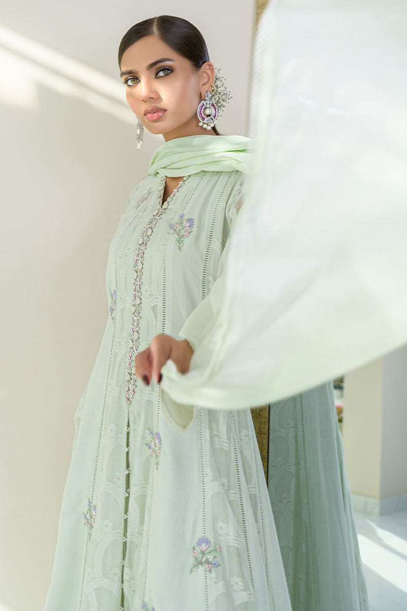 Fatima Khan | Luxury Pret 24 | SPRING MINT KALIDAAR by Fatima Khan - Designer Dress - Type: Luxury - Available at Libayah - 100% Original