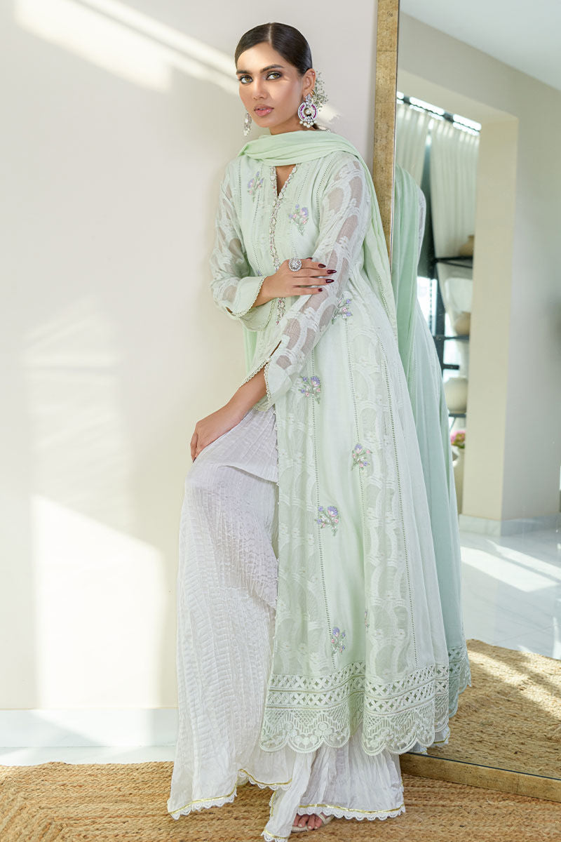 Fatima Khan | Luxury Pret 24 | SPRING MINT KALIDAAR by Fatima Khan - Designer Dress - Type: Luxury - Available at Libayah - 100% Original