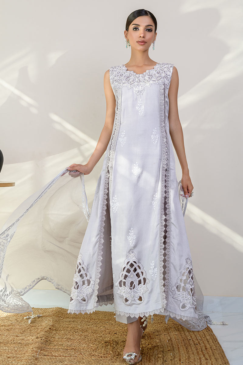 Fatima Khan | Luxury Pret 24 | VICTORIAN GREY by Fatima Khan - Designer Dress - Type: Luxury - Available at Libayah - 100% Original