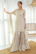 Fatima Khan | Luxury Pret 24 | GRACEFUL BEIGE by Fatima Khan - Designer Dress - Type: Luxury - Available at Libayah - 100% Original