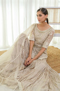 Fatima Khan | Luxury Pret 24 | GRACEFUL BEIGE by Fatima Khan - Designer Dress - Type: Luxury - Available at Libayah - 100% Original