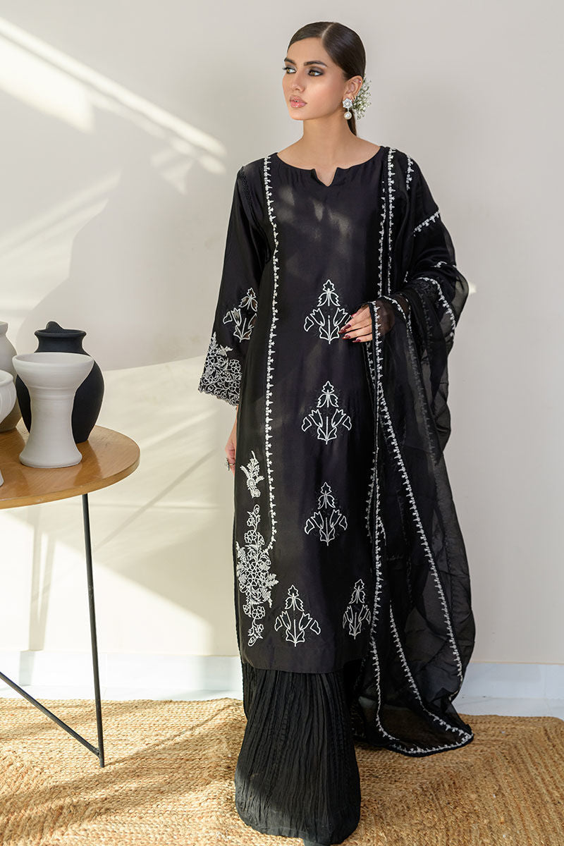 Fatima Khan | Luxury Pret 24 | ELITE BLACK by Fatima Khan - Designer Dress - Type: Luxury - Available at Libayah - 100% Original