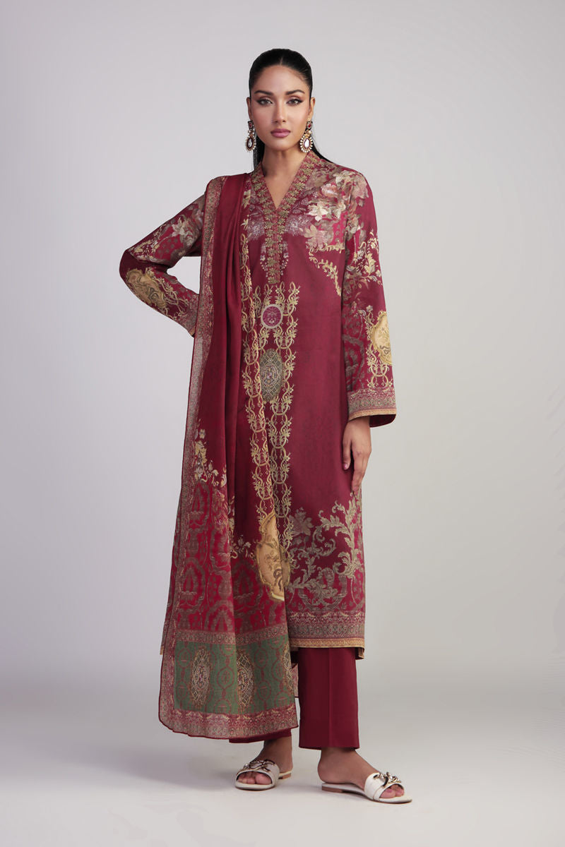 Shamaeel Ansari | Gulrang Lawn | Gulrang-05 by Shamaeel Ansari - Designer Dress  - Type : Ladies Clothes - Available at Libayah - 100% Original 