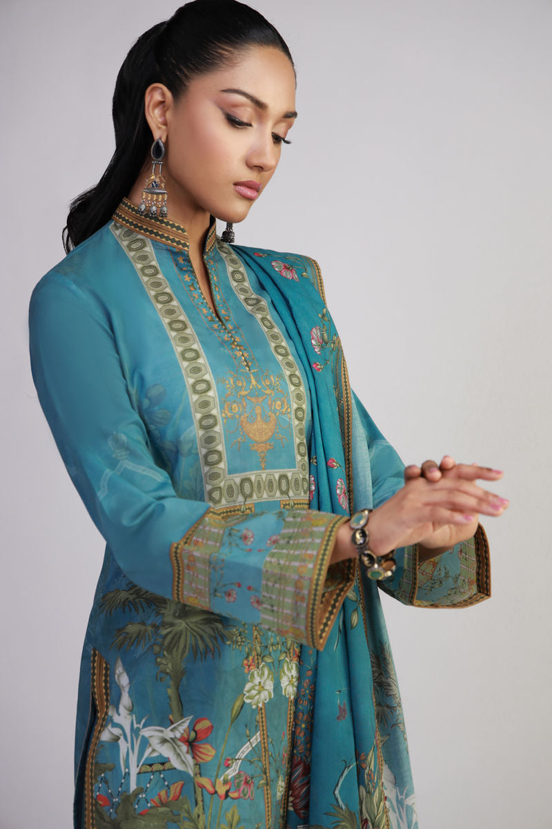 Shamaeel Ansari | Gulrang Lawn | Gulrang-11 by Shamaeel Ansari - Designer Dress  - Type : Ladies Clothes - Available at Libayah - 100% Original 