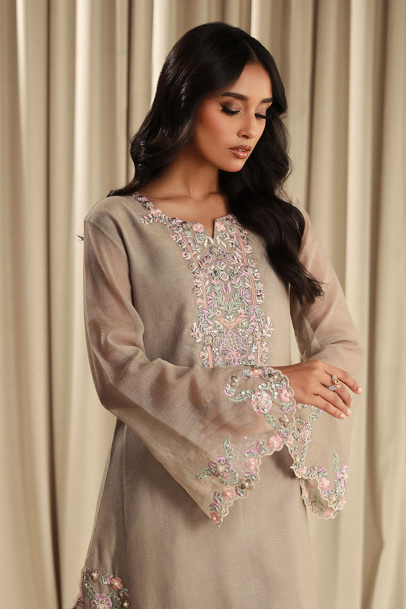 Fatima Khan | Sahar Luxe | SOOTHING SILVER by Fatima Khan - Designer Dress - Type: Ladies Clothes - Available at Libayah - 100% Original