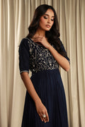 Fatima Khan | Sahar Luxe | TWILIGHT NAVY by Fatima Khan - Designer Dress - Type: Ladies Clothes - Available at Libayah - 100% Original