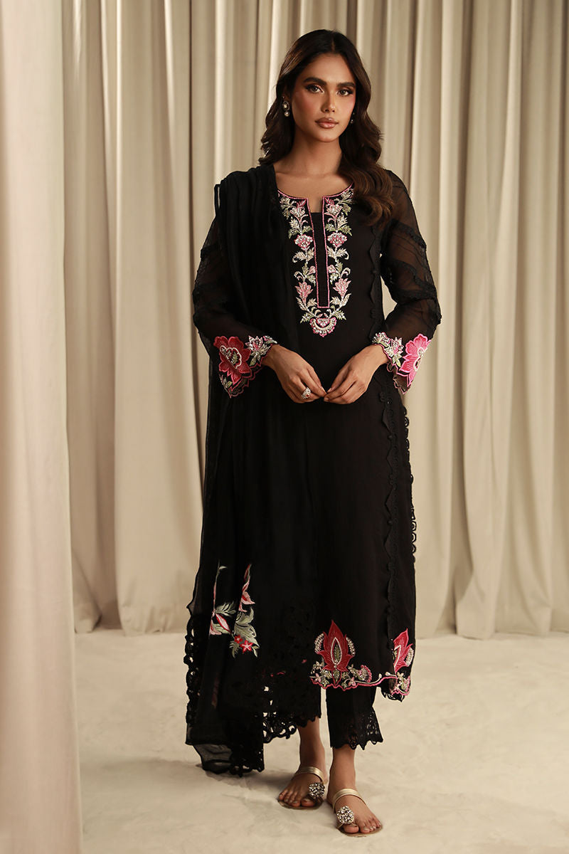 Fatima Khan | Sahar Luxe | BLACK EDEN by Fatima Khan - Designer Dress - Type: Ladies Clothes - Available at Libayah - 100% Original