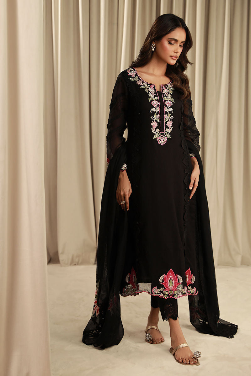 Fatima Khan | Sahar Luxe | BLACK EDEN by Fatima Khan - Designer Dress - Type: Ladies Clothes - Available at Libayah - 100% Original