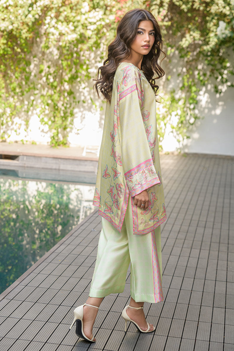 Fatima Khan | Eid Digital Silk Prints | Blossoms by Fatima Khan - Designer Dress - Type: Ladies Clothes - Available at Libayah - 100% Original