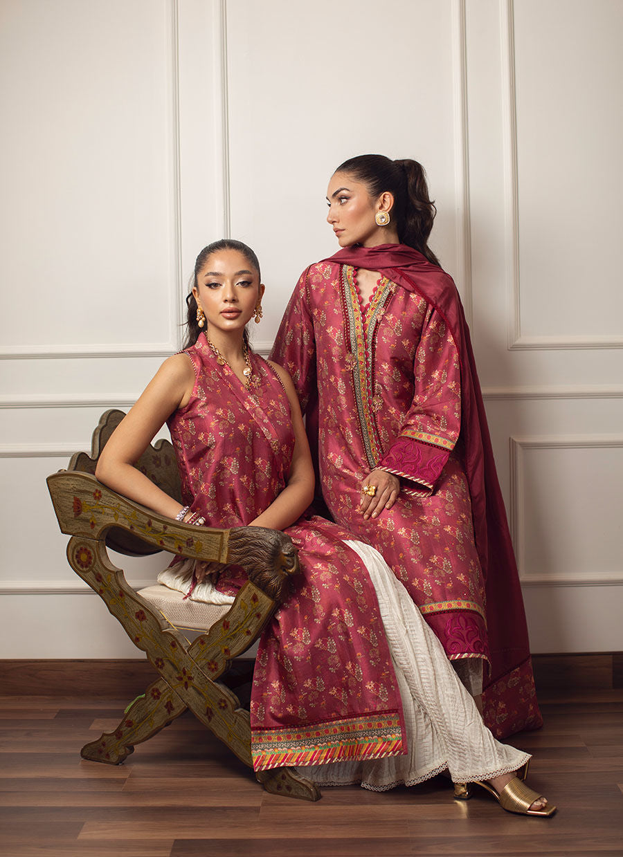 Farah Talib Aziz | Designer Picks 24 | MILEENA SHIRT AND DUPATTA by Farah Talib Aziz - Designer Dress - Type: Ladies Clothes - Available at Libayah - 100% Original