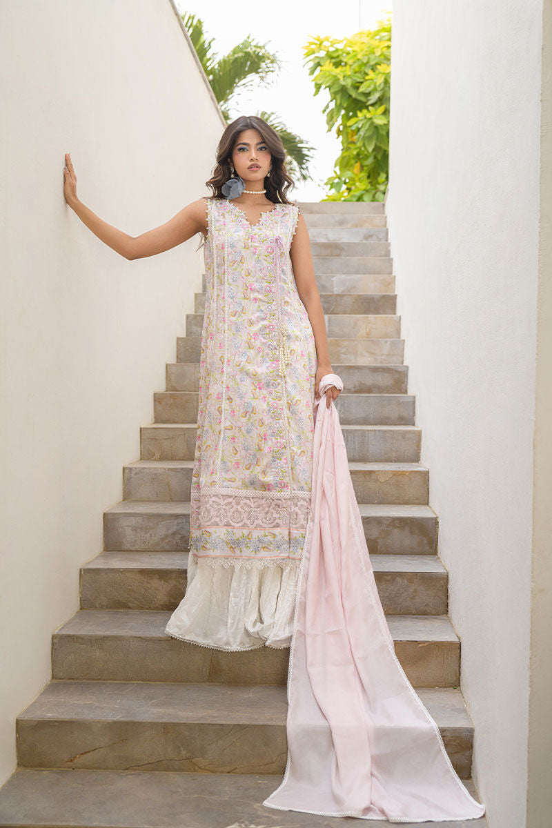 Fatima Khan | Eid Digital Silk Prints | Flora by Fatima Khan - Designer Dress - Type: Ladies Clothes - Available at Libayah - 100% Original