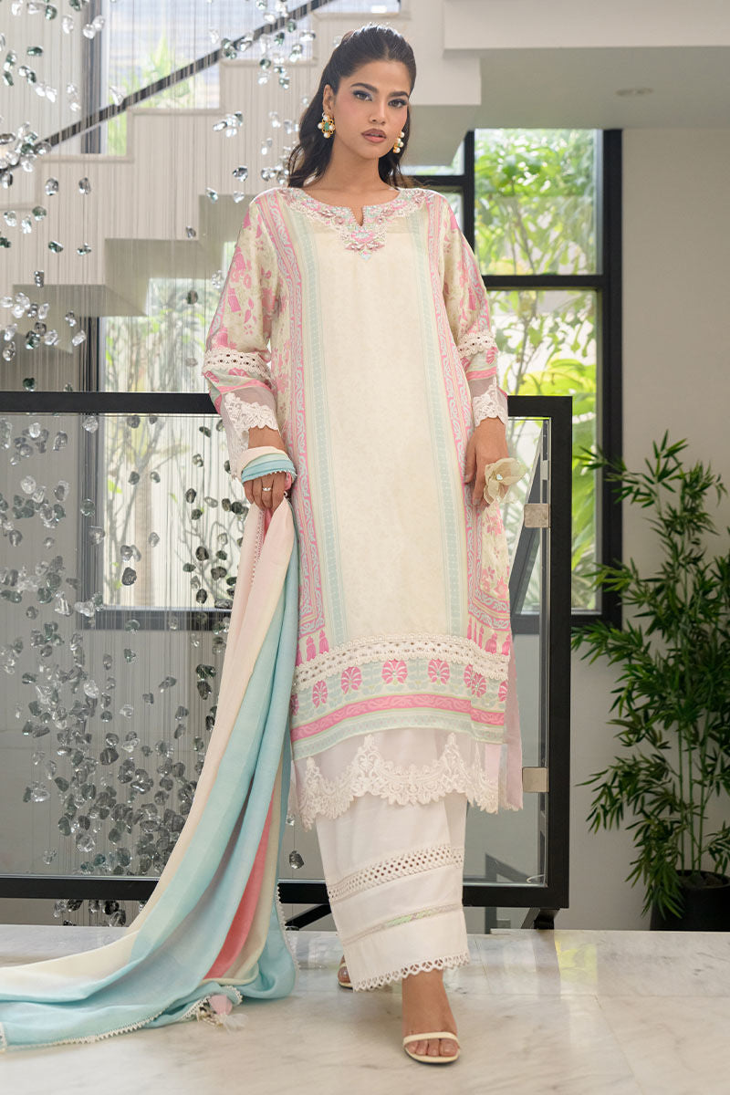Fatima Khan | Eid Digital Silk Prints | Sage Orchid by Fatima Khan - Designer Dress - Type: Ladies Clothes - Available at Libayah - 100% Original