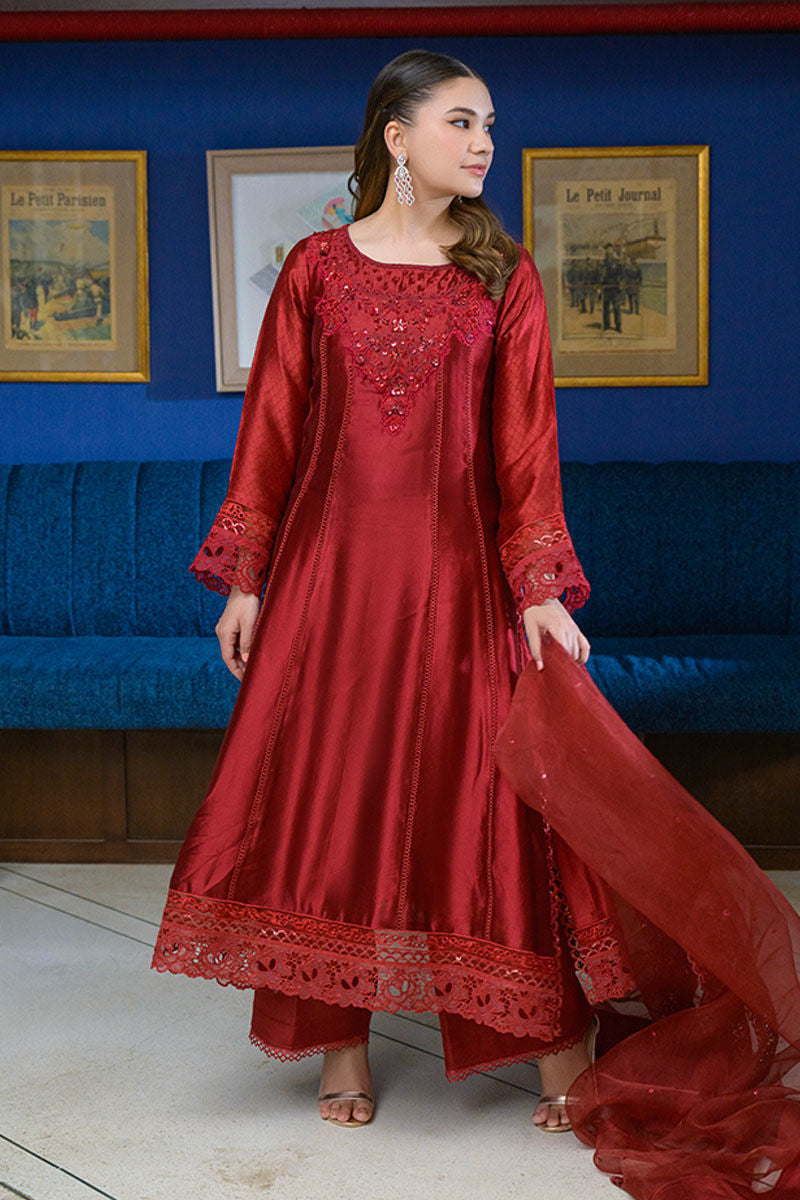Fatima Khan | La Fleur Eid Edit | Scarlet by Fatima Khan - Designer Dress - Type: Ladies Clothes - Available at Libayah - 100% Original