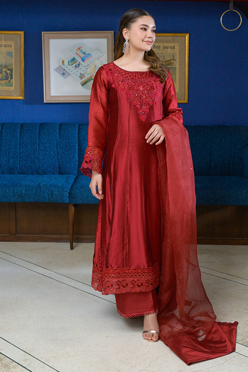 Fatima Khan | La Fleur Eid Edit | Scarlet by Fatima Khan - Designer Dress - Type: Ladies Clothes - Available at Libayah - 100% Original