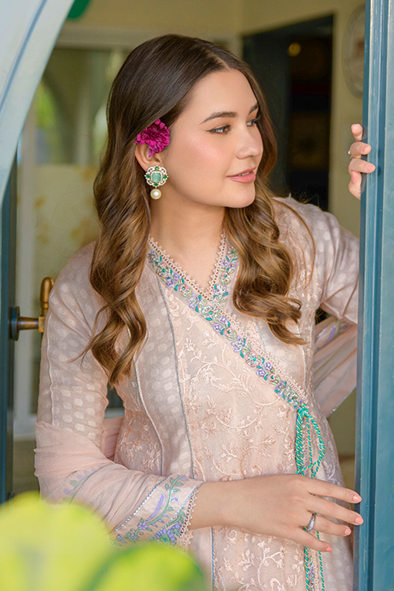 Fatima Khan | La Fleur Eid Edit | Peach Please by Fatima Khan - Designer Dress - Type: Ladies Clothes - Available at Libayah - 100% Original