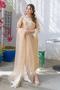 Fatima Khan | La Fleur Eid Edit | Beigetastic by Fatima Khan - Designer Dress - Type: Ladies Clothes - Available at Libayah - 100% Original