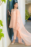 Fatima Khan | La Fleur Eid Edit | Peach Buzz by Fatima Khan - Designer Dress - Type: Ladies Clothes - Available at Libayah - 100% Original