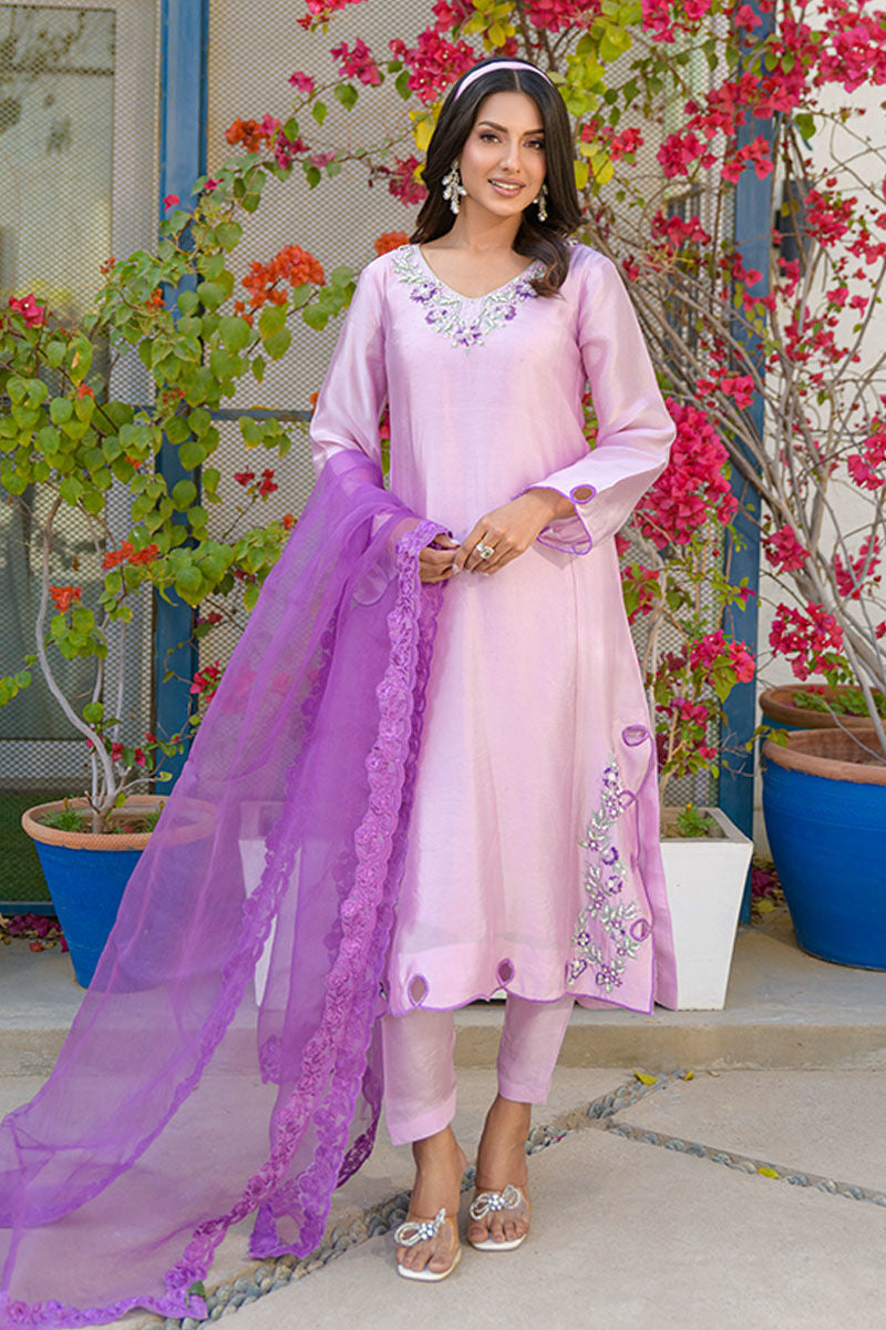 Fatima Khan | La Fleur Eid Edit | Lavenderlicious by Fatima Khan - Designer Dress - Type: Ladies Clothes - Available at Libayah - 100% Original