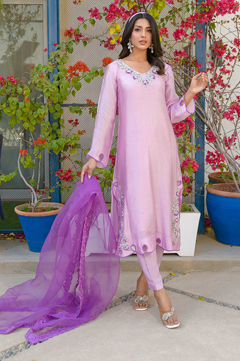 Fatima Khan | La Fleur Eid Edit | Lavenderlicious by Fatima Khan - Designer Dress - Type: Ladies Clothes - Available at Libayah - 100% Original