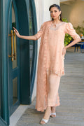 Fatima Khan | La Fleur Eid Edit | Peach Buzz by Fatima Khan - Designer Dress - Type: Ladies Clothes - Available at Libayah - 100% Original