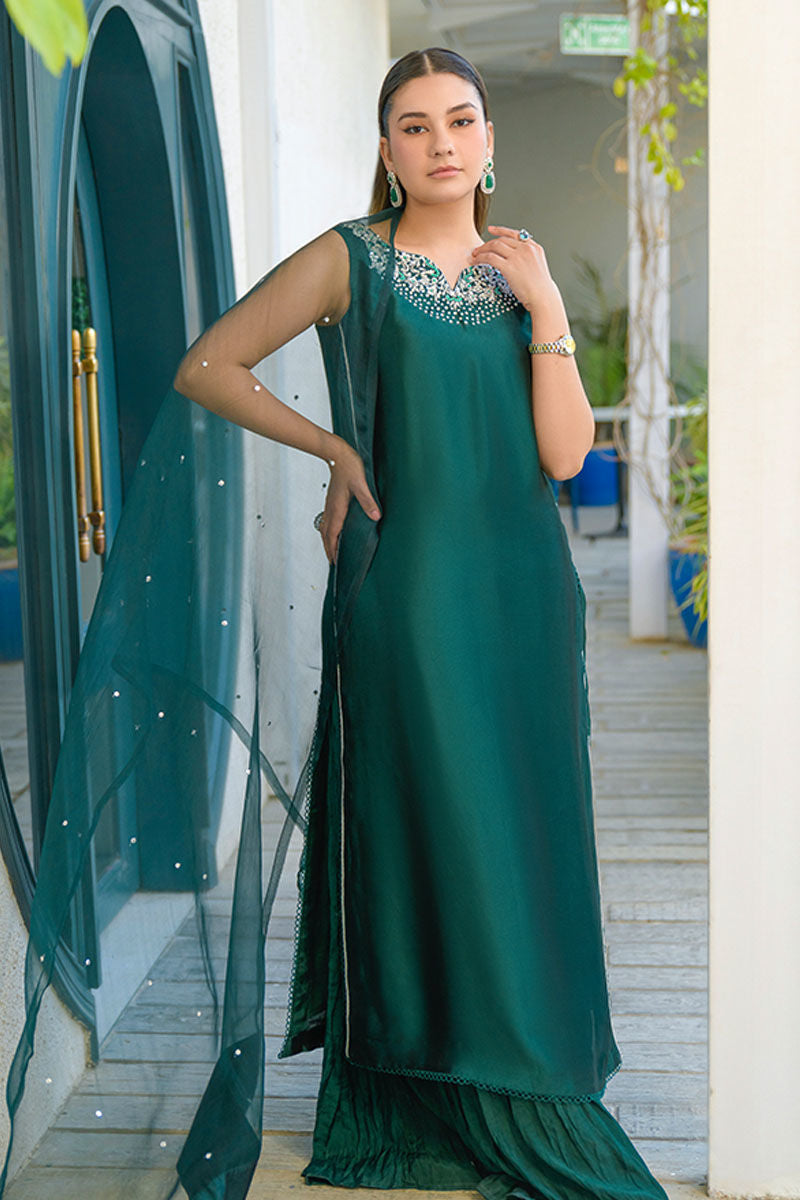 Fatima Khan | La Fleur Eid Edit | Viridity by Fatima Khan - Designer Dress - Type: Ladies Clothes - Available at Libayah - 100% Original