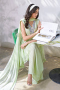Fatima Khan | La Fleur Eid Edit | Pale Pistachio by Fatima Khan - Designer Dress - Type: Ladies Clothes - Available at Libayah - 100% Original