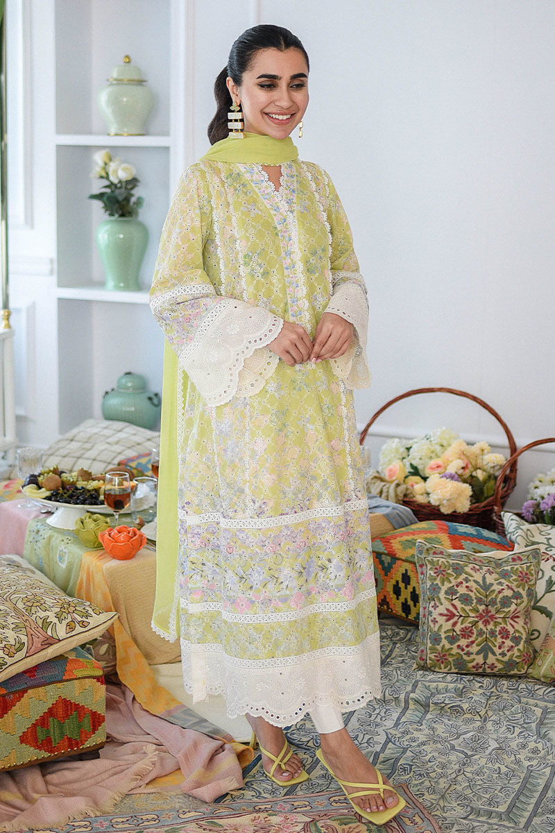 Ansab Jahangir | Chikankari | GARDEN GLADE by Ansab Jahangir - Designer Dress - Type: Ladies Clothes - Available at Libayah - 100% Original