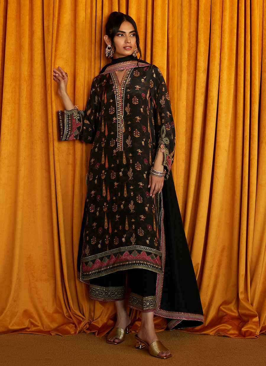 Farah Talib Aziz | Designer Picks 24 | GINA SHIRT AND DUPATTA by Farah Talib Aziz - Designer Dress - Type: Ladies Clothes - Available at Libayah - 100% Original