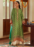 Farah Talib Aziz | Designer Picks 24 | RINA GREEN SHIRT AND DUPATTA by Farah Talib Aziz - Designer Dress - Type: Ladies Clothes - Available at Libayah - 100% Original