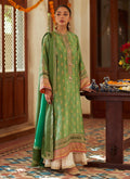Farah Talib Aziz | Designer Picks 24 | RINA GREEN SHIRT AND DUPATTA by Farah Talib Aziz - Designer Dress - Type: Ladies Clothes - Available at Libayah - 100% Original