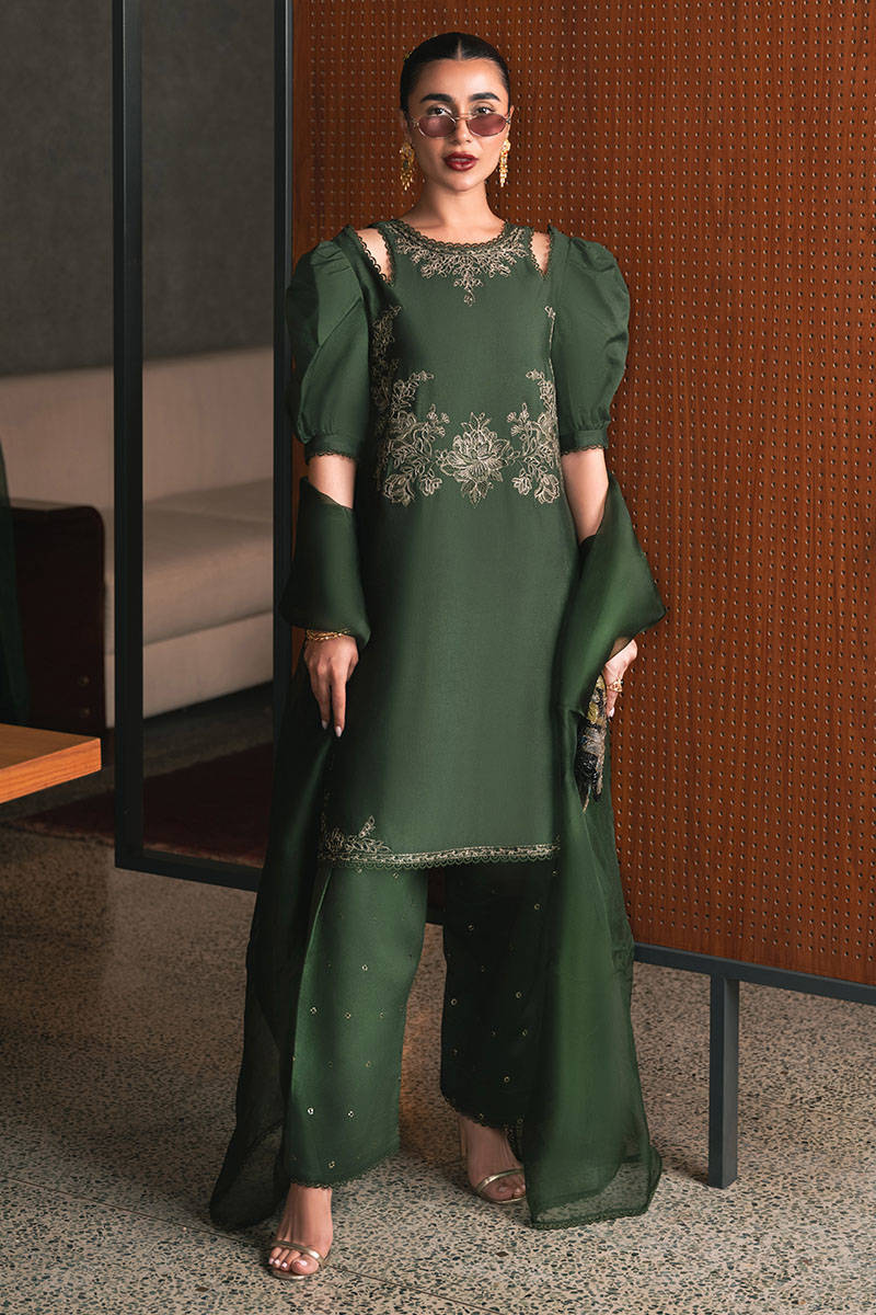 MNR | Chaye Coffee Luxury Pret | Jade Jewel by MNR - Designer Dress - Type: Ladies Clothes - Available at Libayah - 100% Original