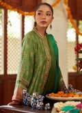 Farah Talib Aziz | Designer Picks 24 | RINA GREEN SHIRT AND DUPATTA by Farah Talib Aziz - Designer Dress - Type: Ladies Clothes - Available at Libayah - 100% Original