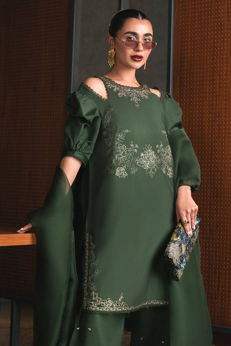 MNR | Chaye Coffee Luxury Pret | Jade Jewel by MNR - Designer Dress - Type: Ladies Clothes - Available at Libayah - 100% Original