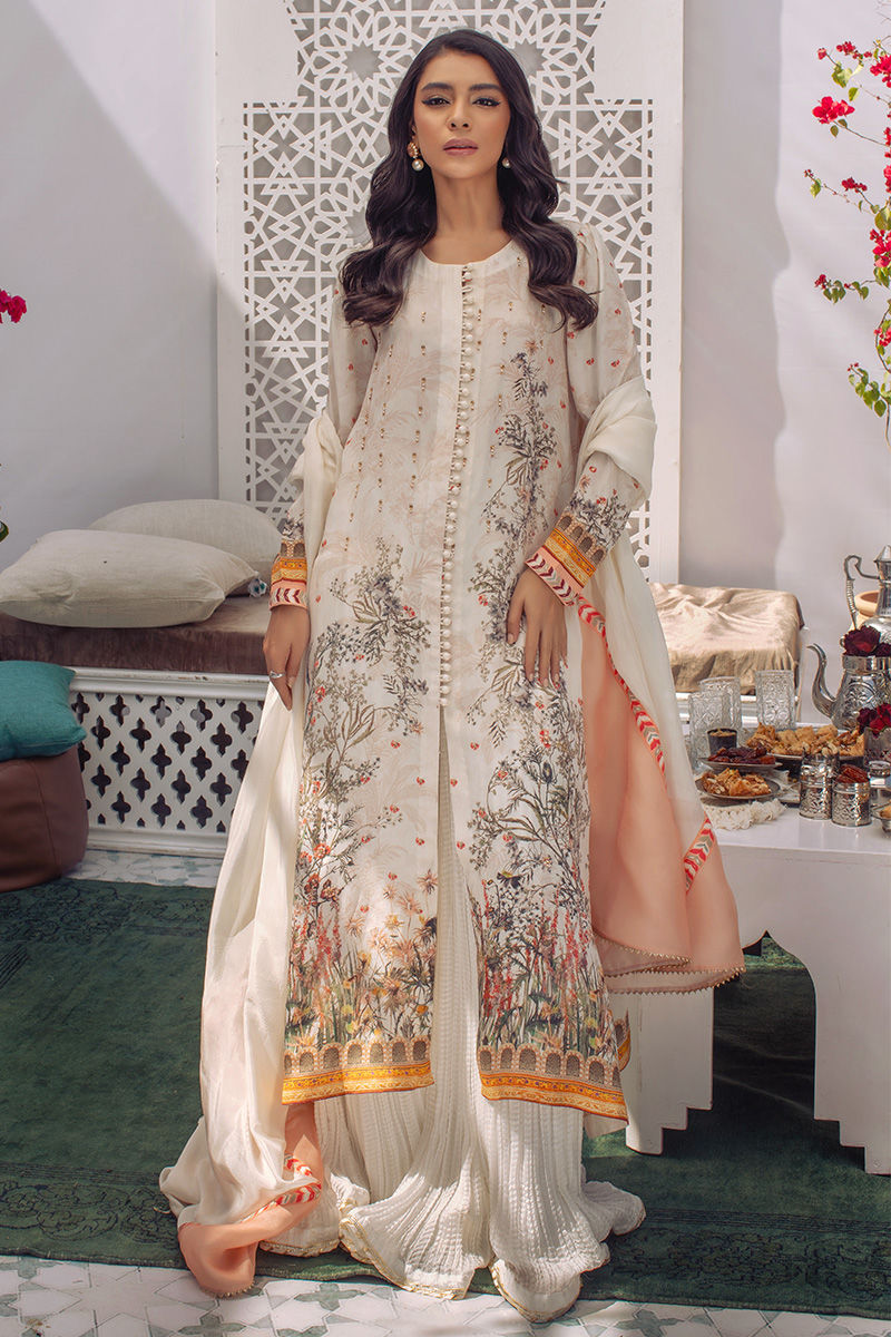 Ansab Jahangir | Luxury Silk Pret | BOTANICAL BLISS by Ansab Jahangir - Designer Dress - Type: Ladies Clothes - Available at Libayah - 100% Original
