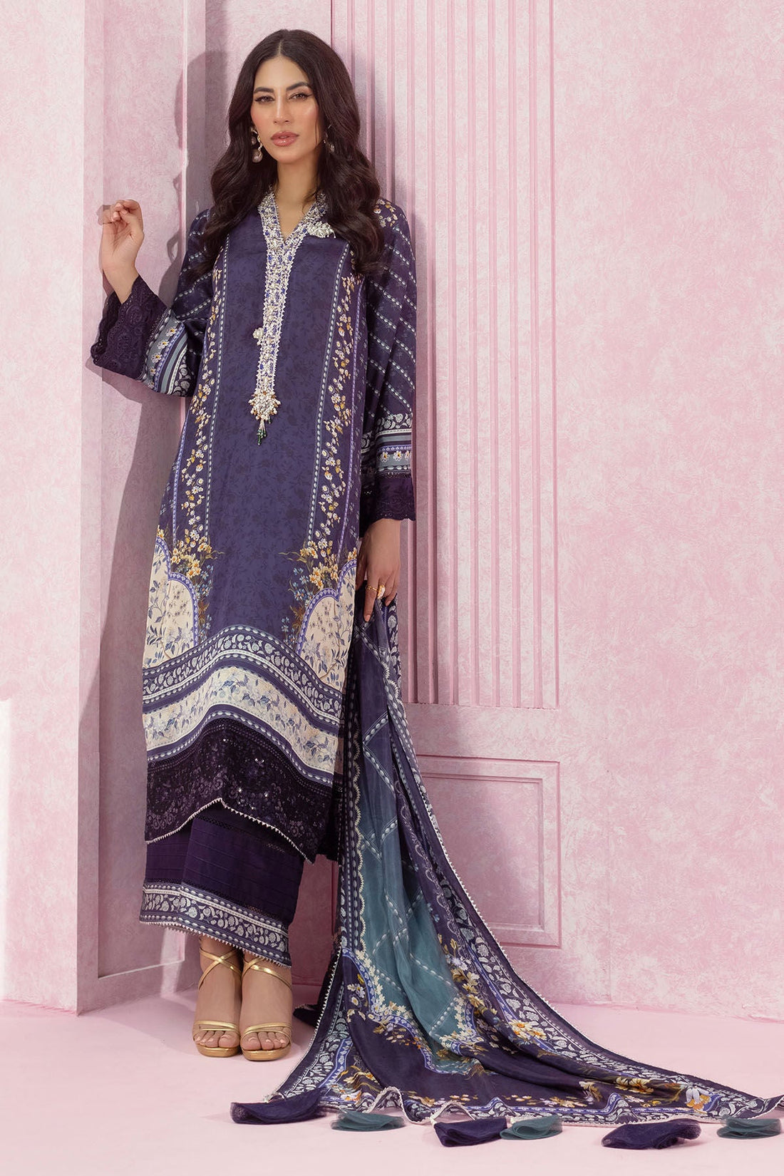 Annus Abrar | Luxe Silk Pret | ZOEY by Annus Abrar - Designer Dress - Type: Ladies Clothes - Available at Libayah - 100% Original