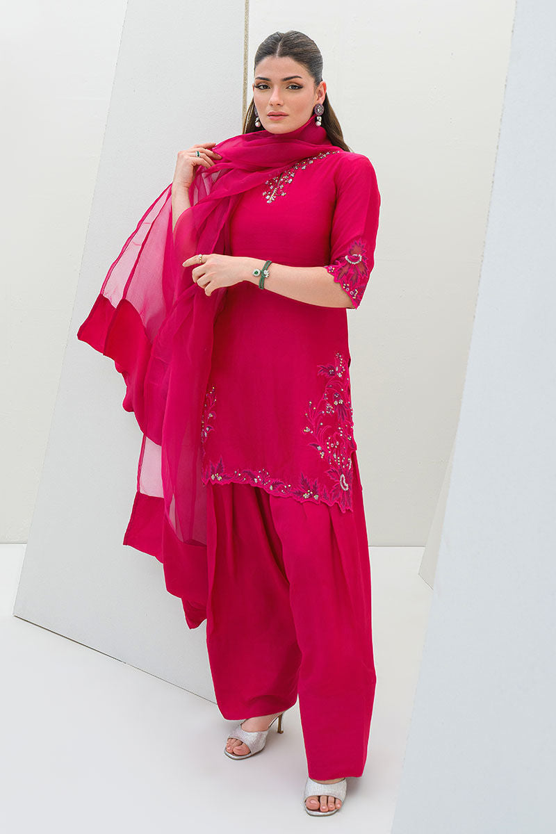 Fatima Khan | Serene Eid Luxe Pret | Pinktastic by Fatima Khan - Designer Dress - Type: Ladies Clothes - Available at Libayah - 100% Original