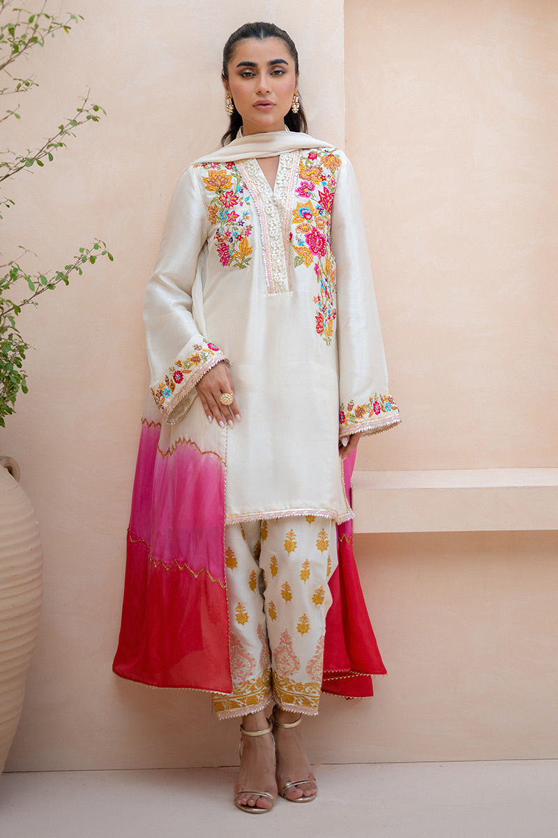 Ansab Jahangir | Luxury Silk Pret | ETHEREAL WHISPER by Ansab Jahangir - Designer Dress - Type: Ladies Clothes - Available at Libayah - 100% Original