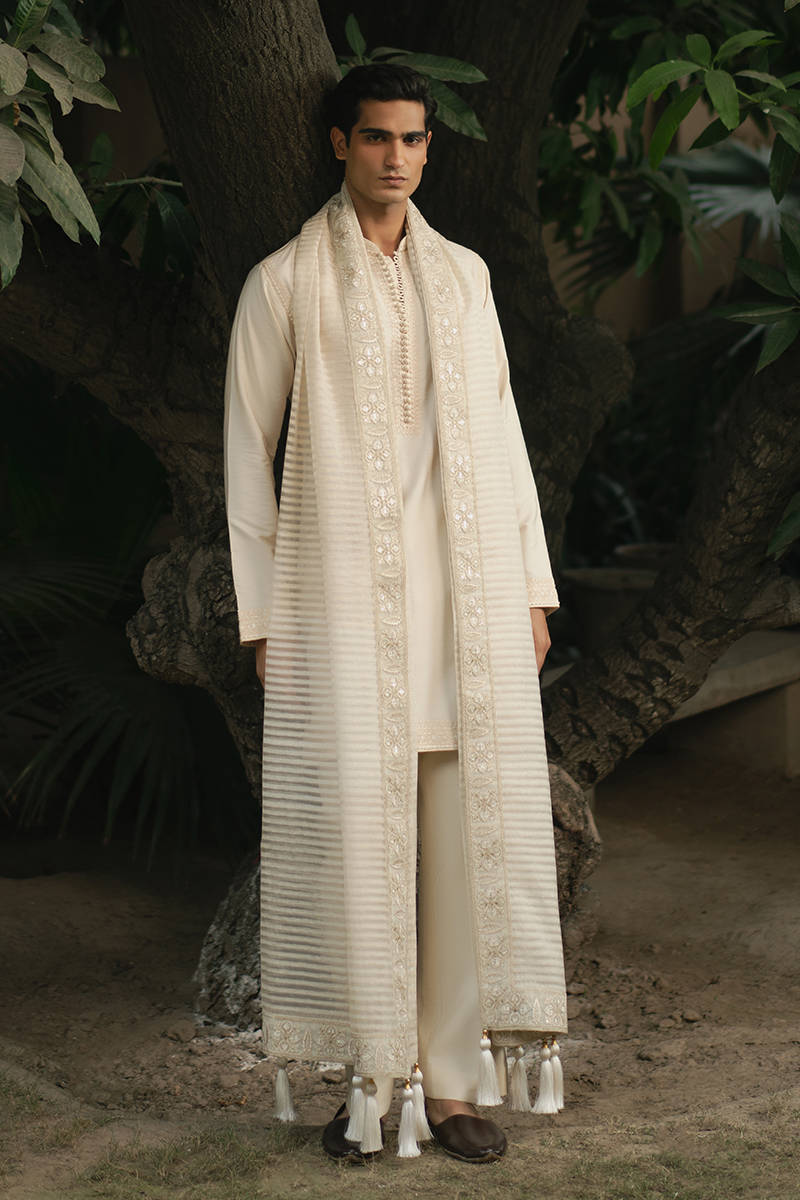 Pakisatni Menswear | Mohsin Naveed Ranjah | Zaydan by MNR - Designer Dress - Type: MensWear - Available at Libayah - 100% Original