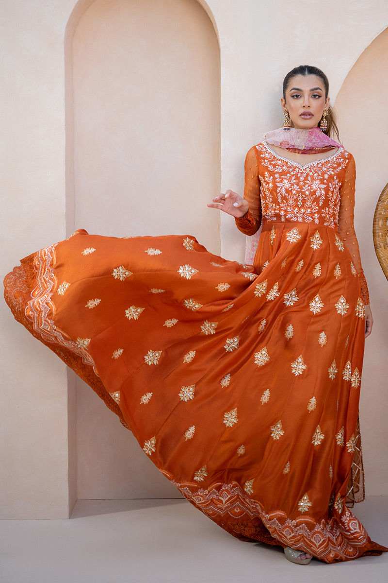 Ansab Jahangir | Luxury Silk Pret | AMBER LUXURIA by Ansab Jahangir - Designer Dress - Type: Ladies Clothes - Available at Libayah - 100% Original