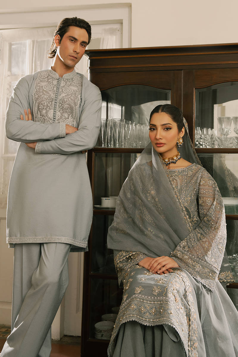 Pakisatni Menswear | Mohsin Naveed Ranjah | Wasiq by MNR - Designer Dress - Type: MensWear - Available at Libayah - 100% Original