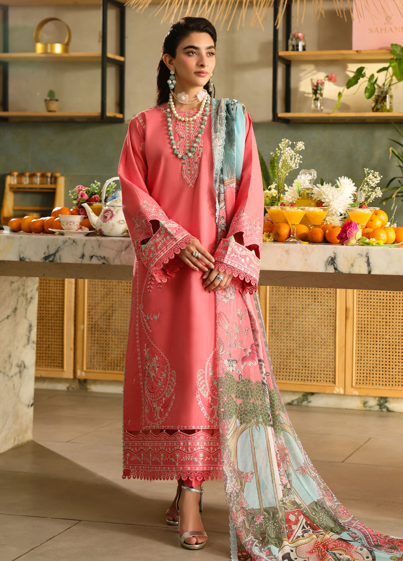 Sahane | In Laws in Lawn Eid Edit | CT-21006 Rosetta by Sahane - Designer Dress - Type: Ladies Clothes - Available at Libayah - 100% Original