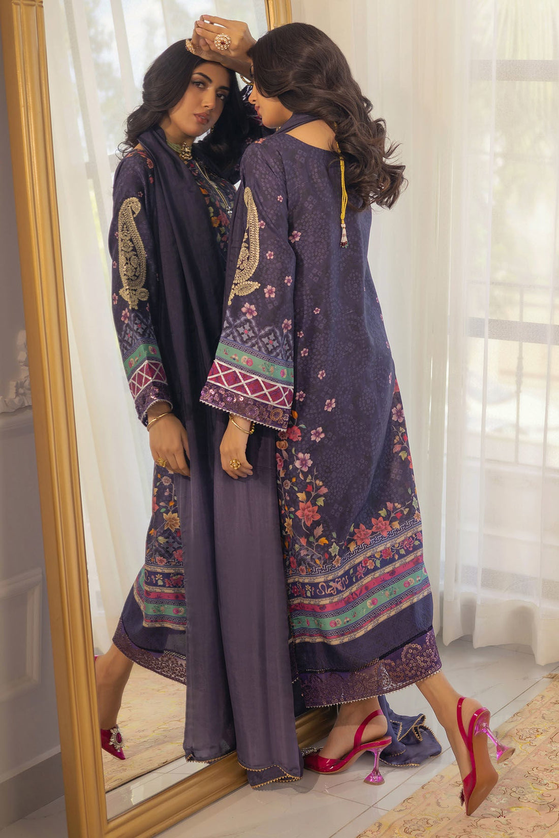 Annus Abrar | Luxe Silk Pret | ZELYA-SHIRT AND DUPATTA by Annus Abrar - Designer Dress - Type: Ladies Clothes - Available at Libayah - 100% Original