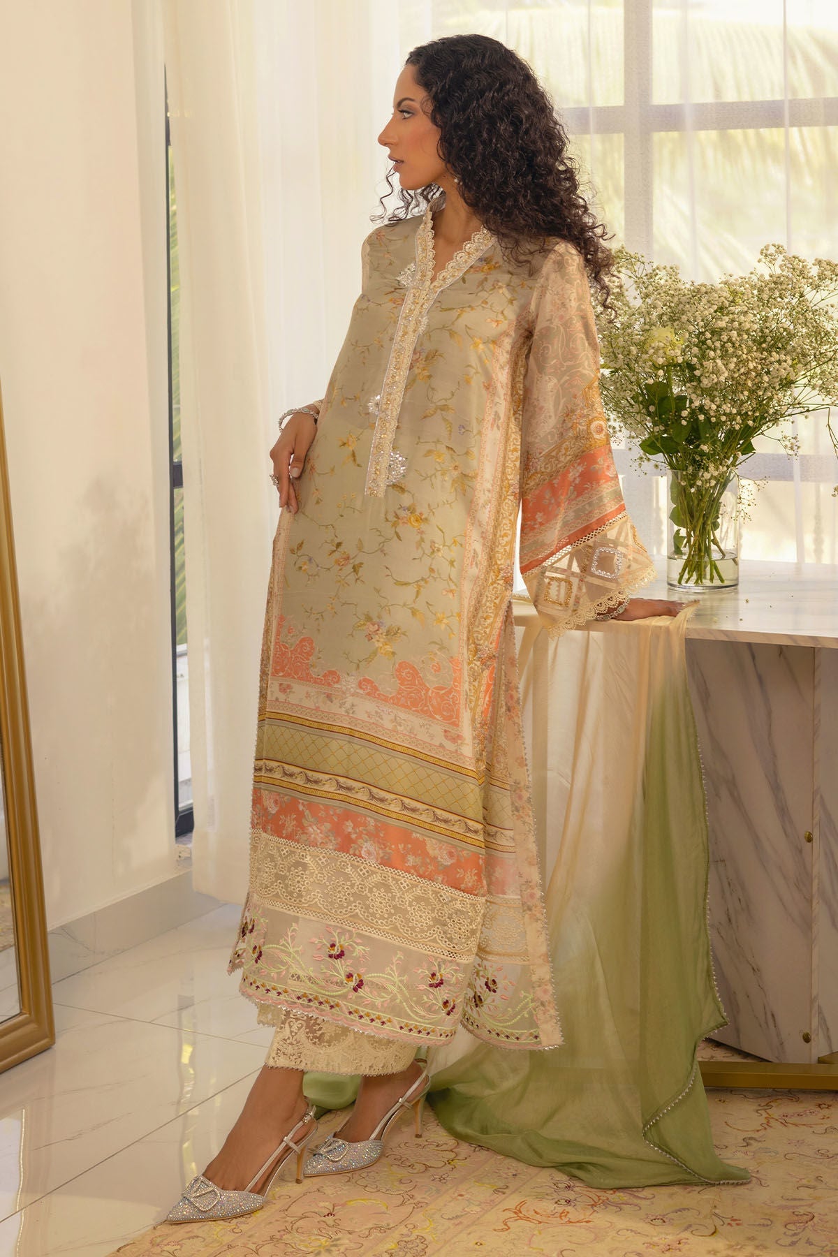 Annus Abrar | Luxe Silk Pret | RESHMA-SHIRT AND DUPATTA by Annus Abrar - Designer Dress - Type: Ladies Clothes - Available at Libayah - 100% Original