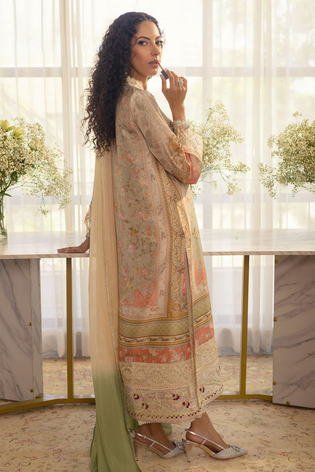 Annus Abrar | Luxe Silk Pret | RESHMA-SHIRT AND DUPATTA by Annus Abrar - Designer Dress - Type: Ladies Clothes - Available at Libayah - 100% Original