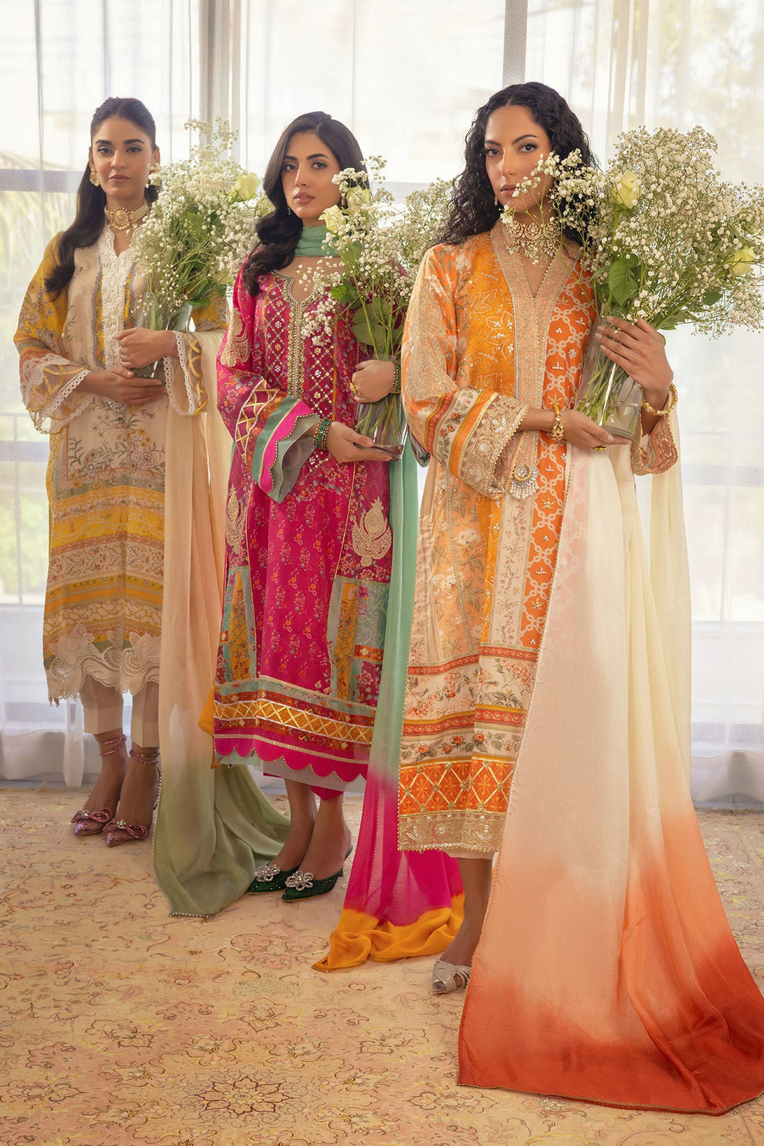 Annus Abrar | Luxe Silk Pret | RENYA-SHIRT AND DUPATTA by Annus Abrar - Designer Dress - Type: Ladies Clothes - Available at Libayah - 100% Original