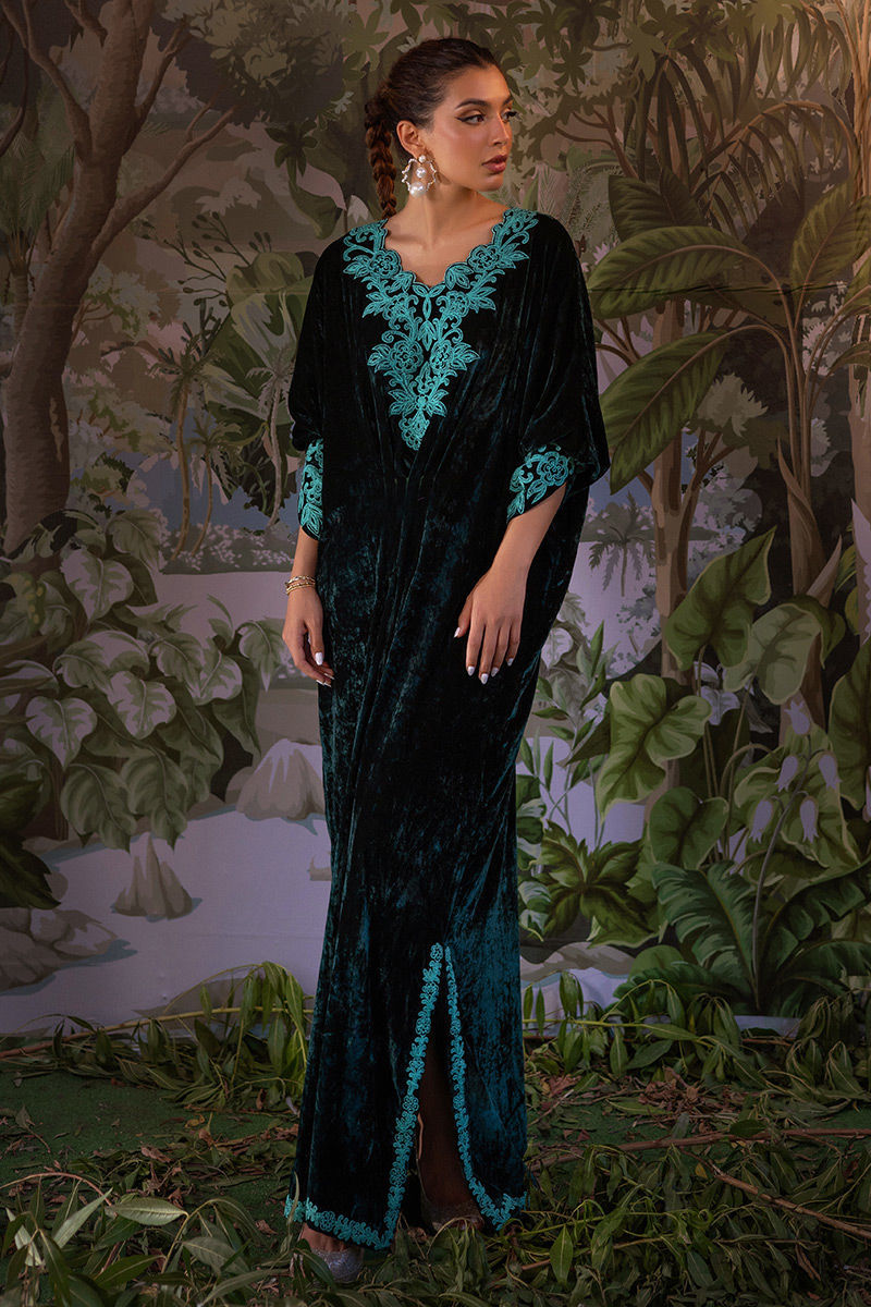 Ansab Jahangir | Bow Velvet Edit | EVERLEIGH by Ansab Jahangir - Designer Dress - Type: Ladies Clothes - Available at Libayah - 100% Original