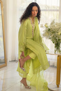 Annus Abrar | Designer Picks 24 | RAYLA KIWI GREEN - SHIRT AND PANTS by Annus Abrar - Designer Dress - Type: Ladies Clothes - Available at Libayah - 100% Original