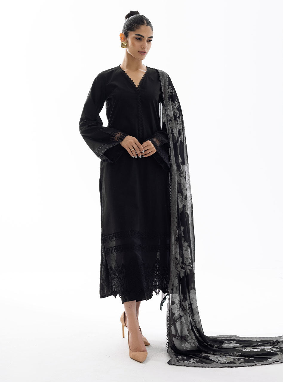 Zainab Chottani | Casual Pret | BLACK GLAZE by Zainab Chottani - Designer Dress - Type: Casuals - Available at Libayah - 100% Original