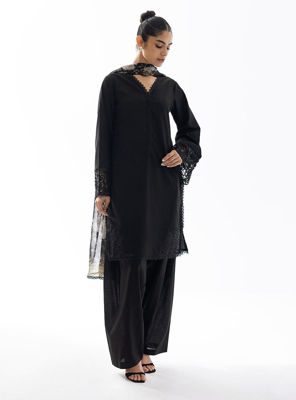 Zainab Chottani | Casual Pret | CHARCOAL NOVA by Zainab Chottani - Designer Dress - Type: Casuals - Available at Libayah - 100% Original