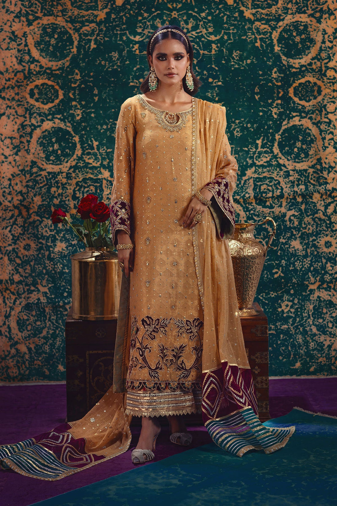 Annus Abrar | Mirha Winter Velour | Senara by Annus Abrar - Designer Dress - Type: Ladies Clothes - Available at Libayah - 100% Original